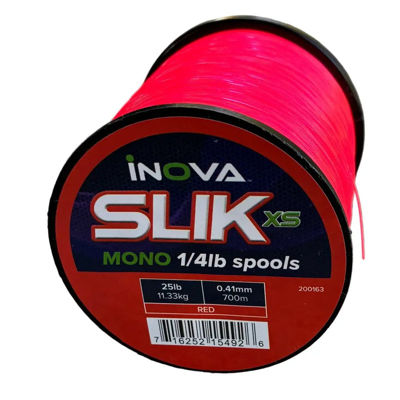 INOVA SLIK Red XS Monofilament Fishing Line by Lure Me