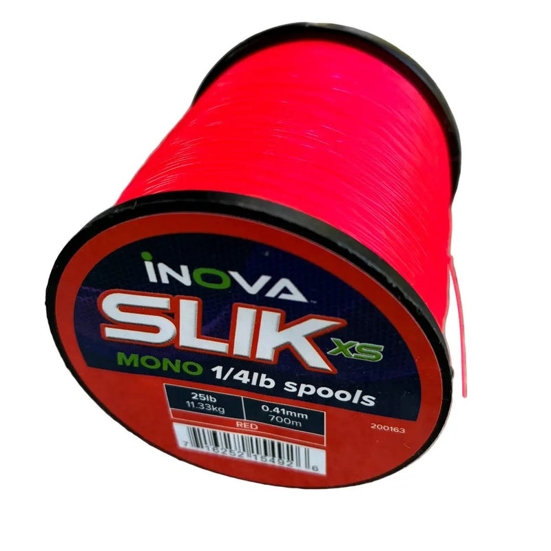 INOVA SLIK Red XS Monofilament Fishing Line by Lure Me