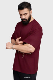 Inspiration Oversized T-shirt Maroon by Fuaark Nz