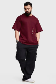 Inspiration Oversized T-shirt Maroon by Fuaark Nz