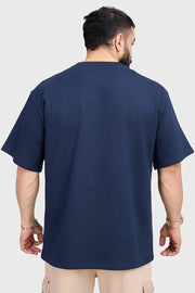 Inspiration Oversized T-shirt Navy by Fuaark Nz