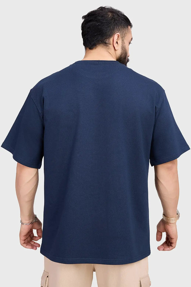 Inspiration Oversized T-shirt Navy by Fuaark Nz
