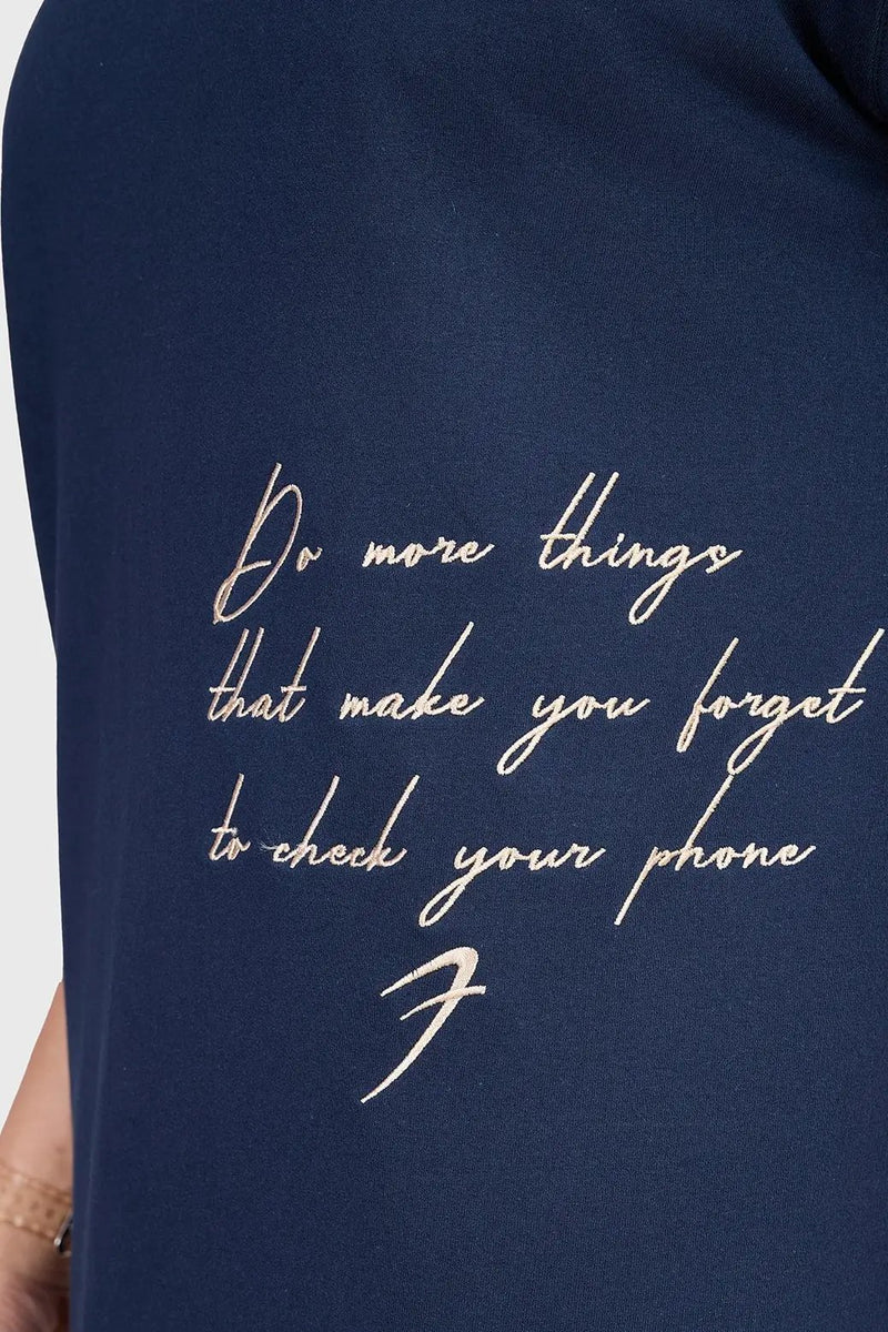 Inspiration Oversized T-shirt Navy by Fuaark Nz
