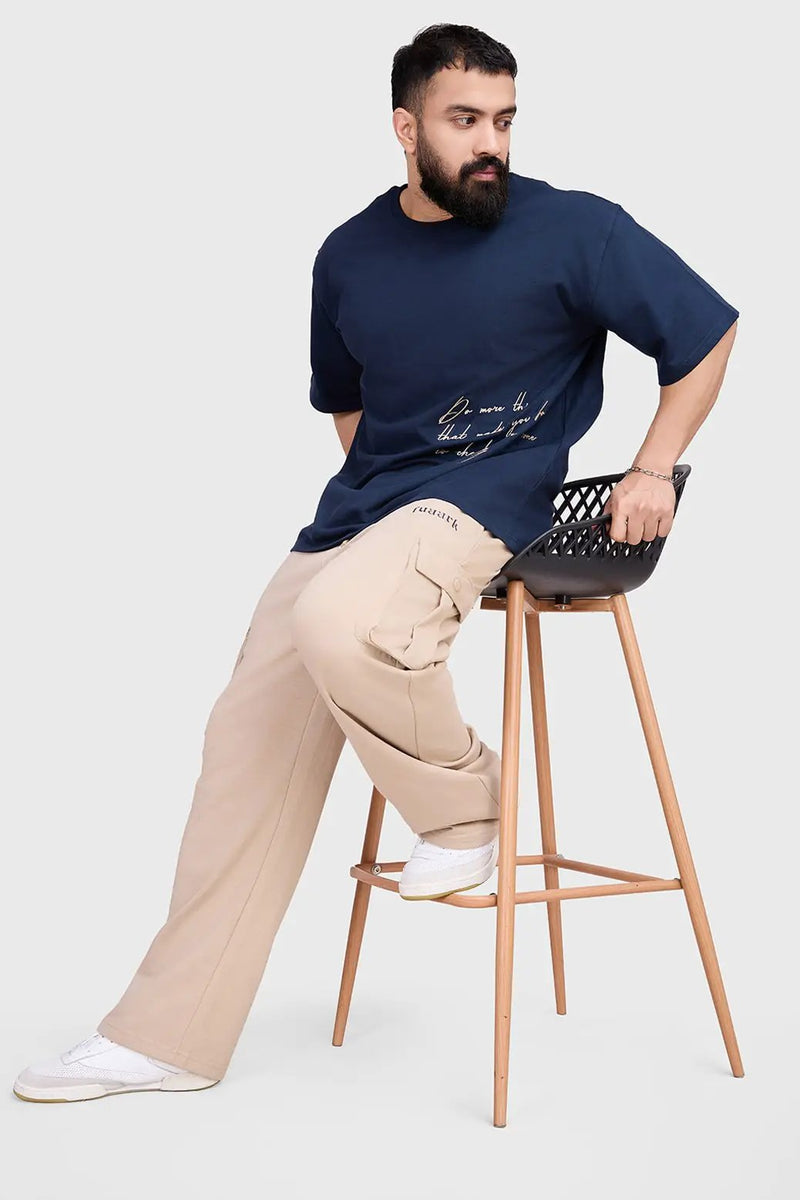 Inspiration Oversized T-shirt Navy by Fuaark Nz