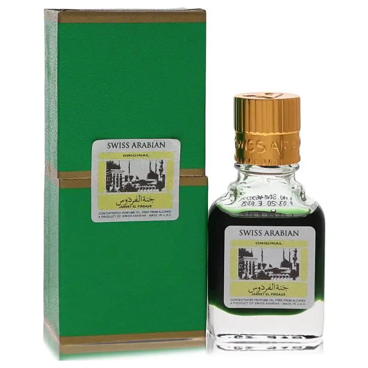 Jannet El Firdaus Concentrated Perfume Oil Free From Alcohol (Unisex Black Edition Floral Attar) by Swiss Arabian 9 ml by Brands HD