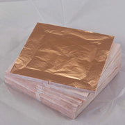 100 Sheets Copper Leaf Foil Paper Gilding Art Craft 14x14cm by salelink.co.nz