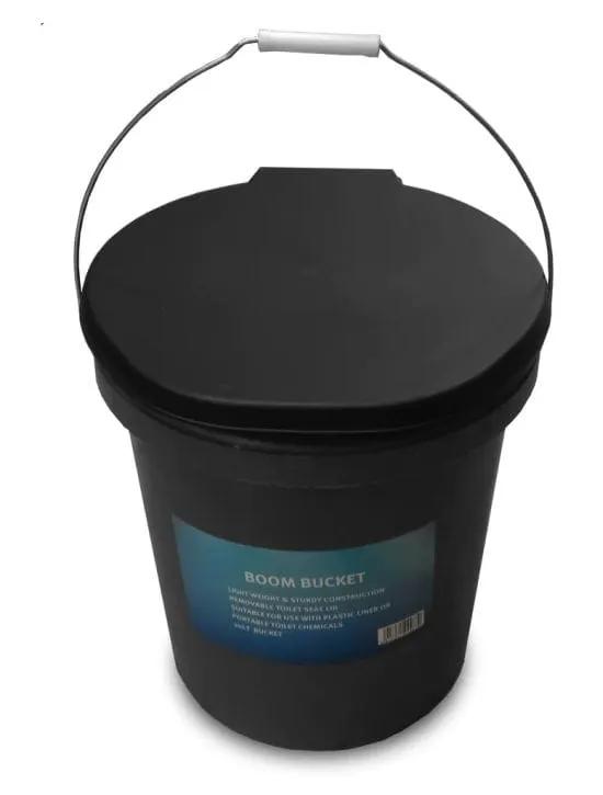 NZ Diver Accessories Boom Bucket Portable Camping Toilet With 15 Compostable Liner Bags Boom Bucket Portable Toilet With 15 Compostable Bags