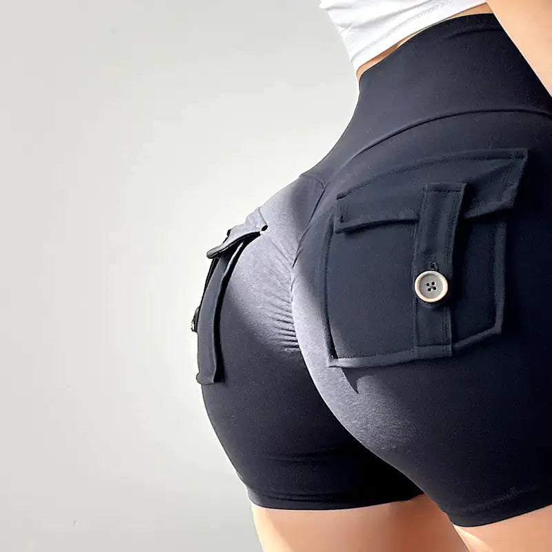 Women's High Waist Stretch Yoga Shorts - Quick-Dry Athletic Shorts | Gym & Fitness by Mead's Supply & Equipment Outfitters limited