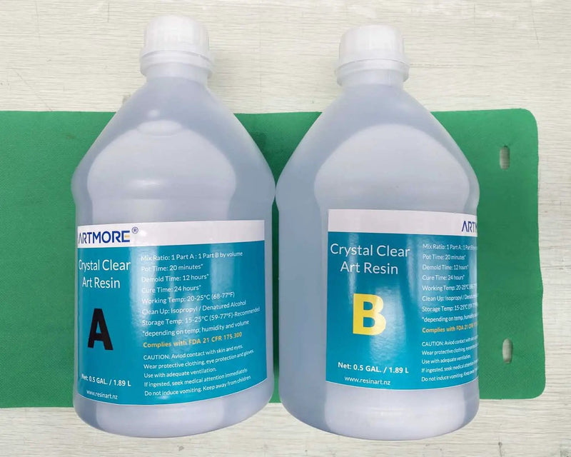 FDA Approved Epoxy Resin - 1:1 by Volume 1 Gal Kit Artmore for Jewelry Making by Resin Art NZ