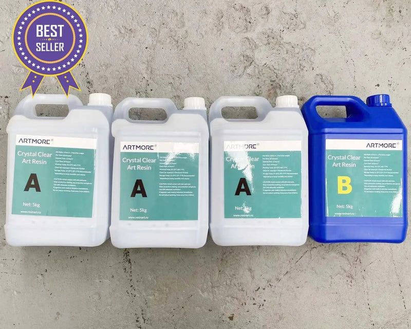 Crystal Clear Art Epoxy Resin - 3 : 1 by Weight - 20kg Kit by Resin Art NZ