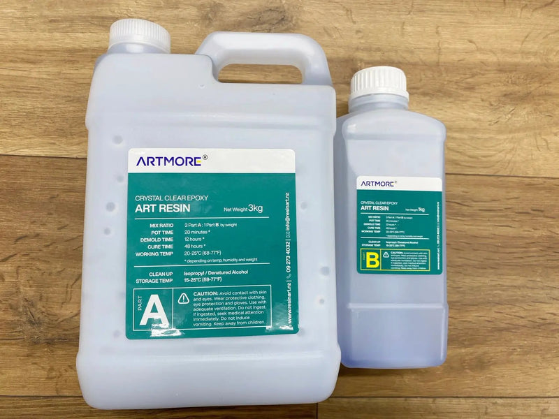 Crystal Clear Art Epoxy Resin - 3 : 1 by Weight by Resin Art NZ