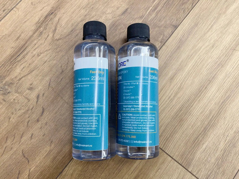 FDA Approved Epoxy Resin - 1:1 by Volume 472 ml Kit Artmore for Jewelry Making - Fast Dry by Resin Art NZ
