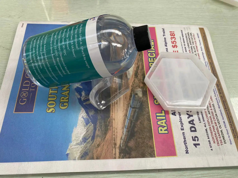 Crystal Clear Art Epoxy Resin - 3 : 1 by Weight 1kg Kit - Soft Type by Resin Art NZ