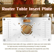 Woodworking DIY Router Table Insert Plate&Ring Power Tool by salelink.co.nz