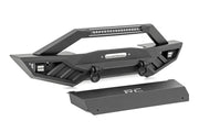 Jeep Wrangler JK JL JT Ribbed Front Winch Bumper by Magwarehouse.com