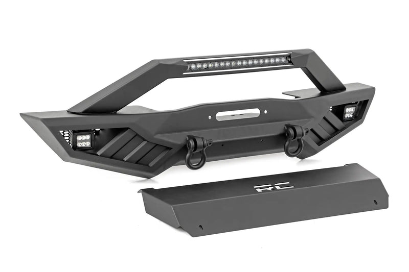 Jeep Wrangler JK JL JT Ribbed Front Winch Bumper by Magwarehouse.com