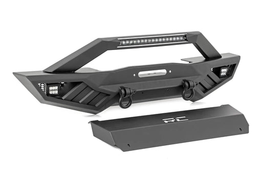 Jeep Wrangler JK JL JT Ribbed Front Winch Bumper by Magwarehouse.com