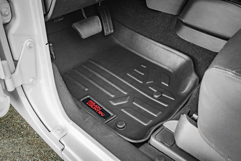 Floor Mats FR & RR 4 Door Jeep Wrangler Unlimited 2WD/4WD (2007-2013) by Magwarehouse.com