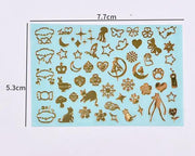 Metal Stickers for Resin Filler Crystal Pyramid Energy Generator Orgonite Pyramid Crafting Jewelry Making Accessory - 02 by Resin Art NZ