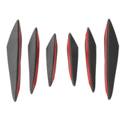 6Pcs Car Front Bumper Lip Splitter Fins Body Spoiler Canards Refit by salelink.co.nz