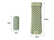 Outdoor Camping Press Inflatable Sleeping Pad - Lightweight Mat with Built-In Pillow by Mead's Supply & Equipment Outfitters limited