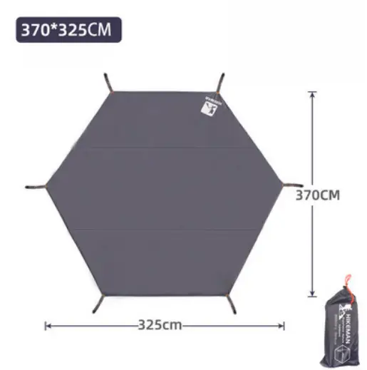 325x370cm Camping Tarp Tent Waterproof Mat Outdoor Groundsheet by salelink.co.nz