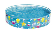 Bestway 1.22m x 25cm Kids Above Ground Pool Sea Life Design Portable by salelink.co.nz