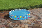 Bestway 1.22m x 25cm Kids Above Ground Pool Sea Life Design Portable by salelink.co.nz