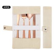 Korean Style Stainless Steel Outdoor Cutlery Set with Storage Box or Bag PJL2011 by ECOTREK