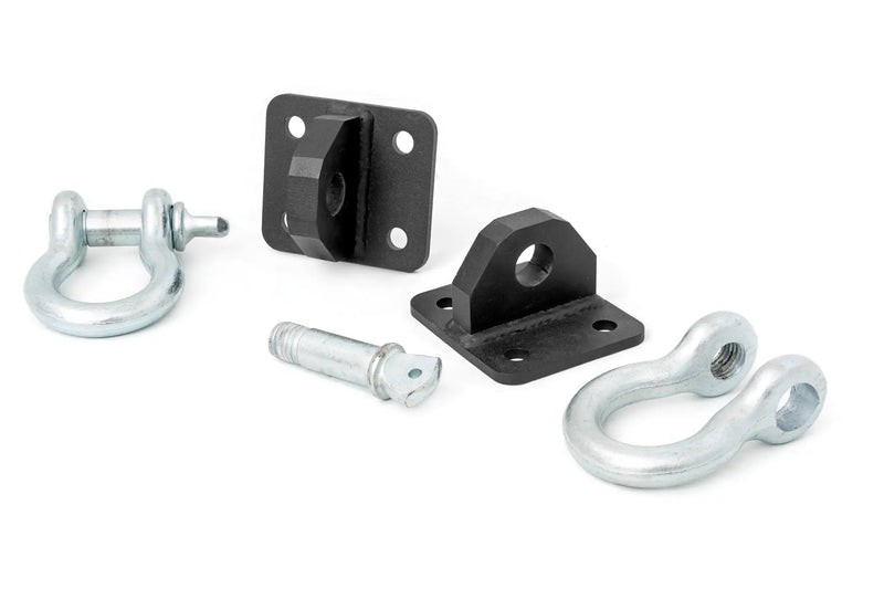D Ring Shackles and Mounts TJ Stubby XJ Winch Jeep Cherokee XJ (84-01)/Wrangler TJ (97-06) by Magwarehouse.com
