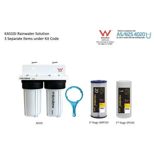 Davey Microlene KAS10J Whole House Water Filter - 2 Stage Rainwater, 10" Jumbo Housings NZ by Filtration Station NZ