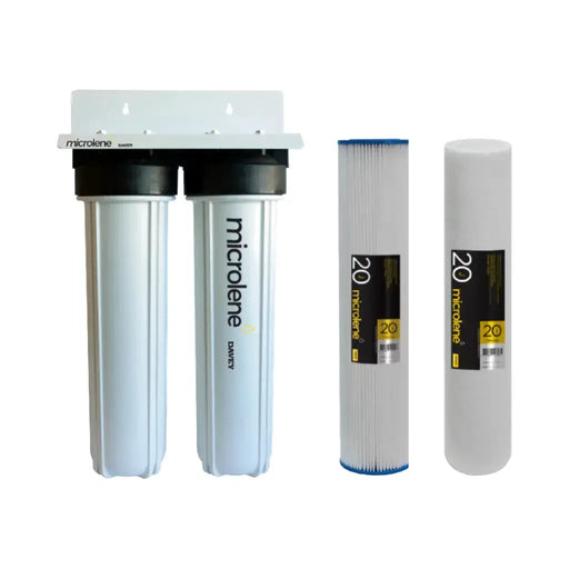 Davey Microlene KAS20J Whole House Water Filter - 2 Stage Rainwater, 20" Jumbo Housings NZ by Filtration Station NZ