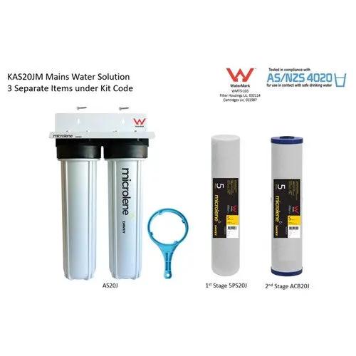 Davey Microlene KAS20JM Whole House Water Filter - 2 Stage Mains, 20" Jumbo Housings NZ by Filtration Station NZ