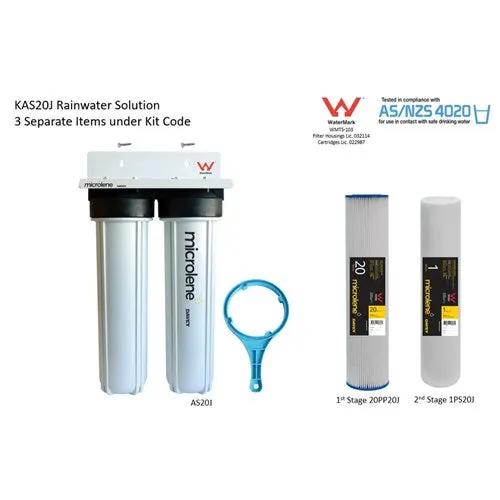 Davey Microlene KAS20J Whole House Water Filter - 2 Stage Rainwater, 20" Jumbo Housings NZ by Filtration Station NZ