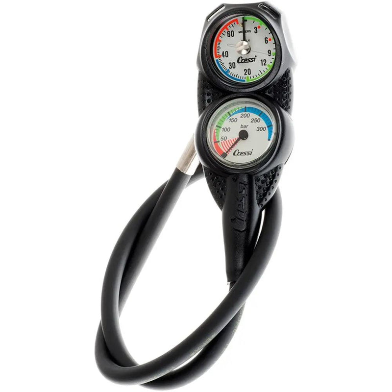 Cressi Mini Console 2 Depth/Pressure Gauge Bar by NZ Diver
