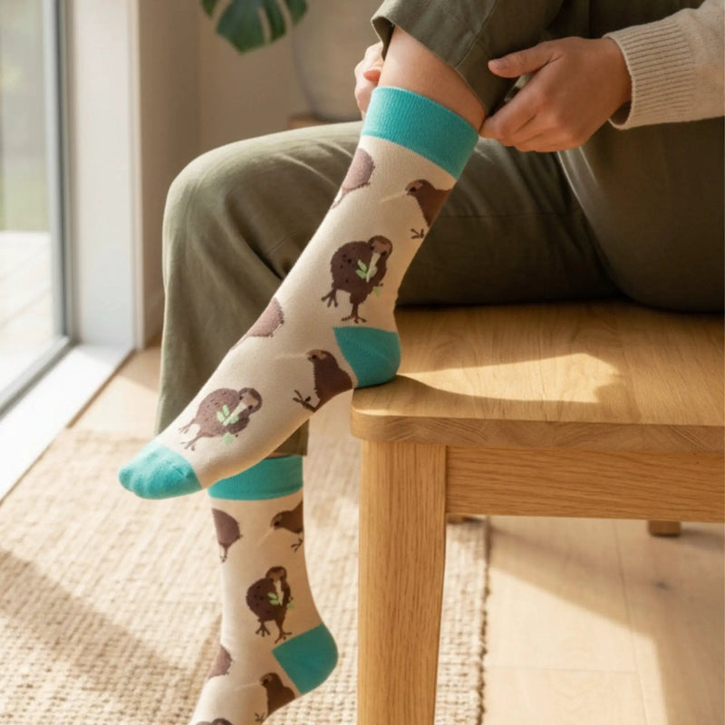 Save the Kiwi Bamboo Socks by Barekind NZ