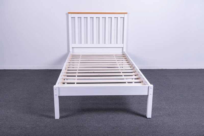 Hayes Solid Pine Bed Frame King Single by sue-e furniture