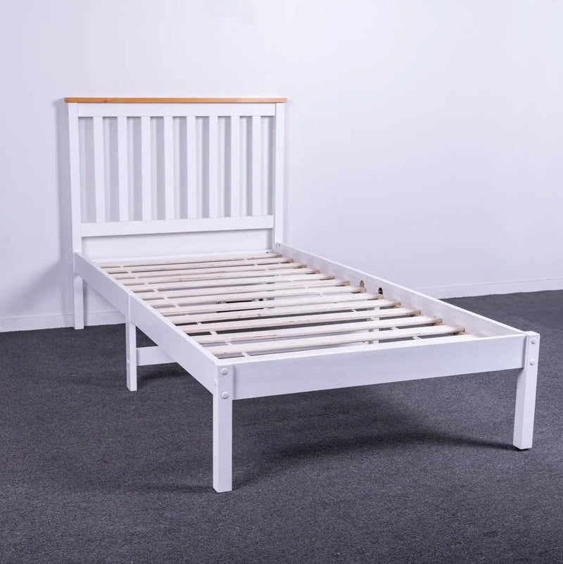 Hayes Solid Pine Bed Frame King Single by sue-e furniture