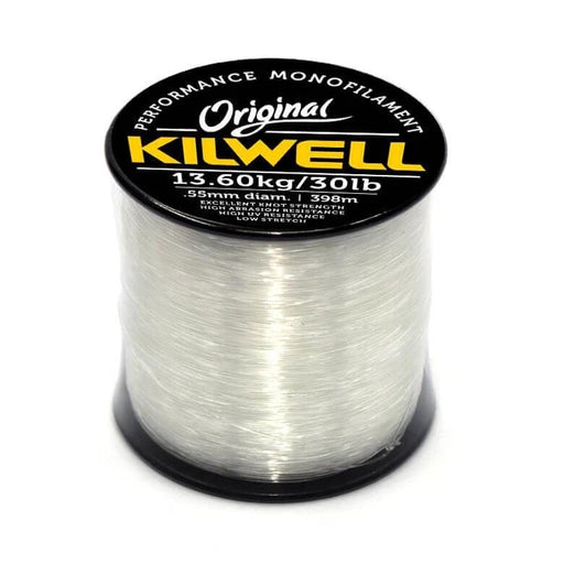 Kilwell Spool Kilwell Mono 1/4 lb Spool Clear Monofilament Kilwell Mono Clear Monofilament Fishing Line