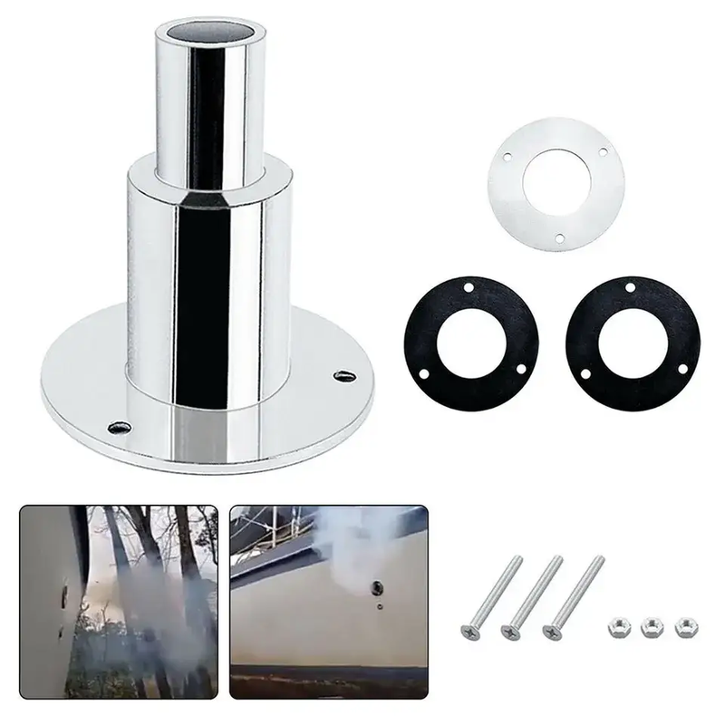Thru Hull Exhaust Skin Fitting Tube Pipe Air-Diesel Heater by salelink.co.nz