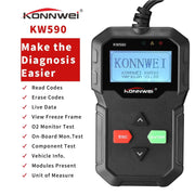 KONNWEI KW590 OBDII Diagnostic Scanner Vehicle Engine Diagnosis Code Reader by salelink.co.nz