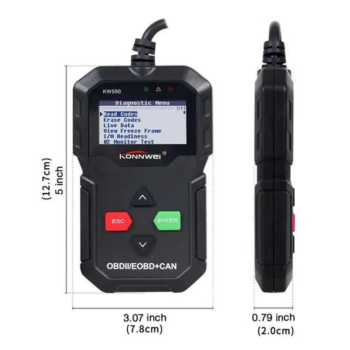KONNWEI KW590 OBDII Diagnostic Scanner Vehicle Engine Diagnosis Code Reader by salelink.co.nz