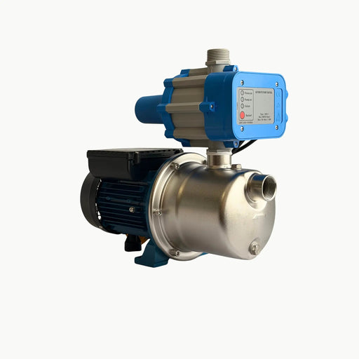 Kaha Flow Series Self-Priming Jet Pump with Pressure Controller - Stainless Steel, Tank & Shallow Well NZ by Filtration Station NZ