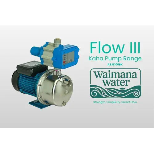 Kaha Flow Series Self-Priming Jet Pump with Pressure Controller - Stainless Steel, Tank & Shallow Well NZ by Filtration Station NZ
