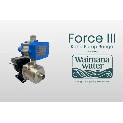 Kaha Force Series Multistage Centrifugal Pump with Pressure Controller - Stainless Steel, High Pressure NZ by Filtration Station NZ