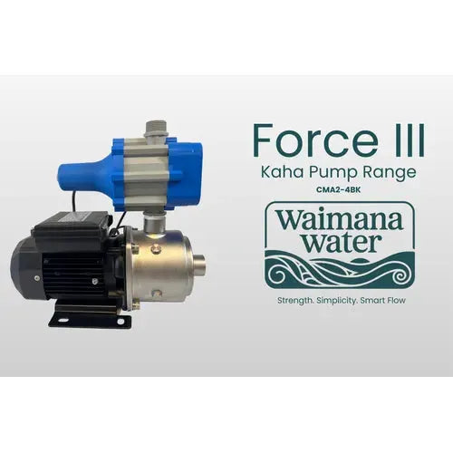 Kaha Force Series Multistage Centrifugal Pump with Pressure Controller - Stainless Steel, High Pressure NZ by Filtration Station NZ