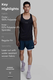 2 in 1 Laser Shorts Pine Green by Fuaark Nz