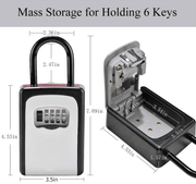 g8buynz g8buynz Key Lock Box Wall Mounted Portable Lock Box for House Key 5 Key Capacity Key Lock Box Wall Mounted Portable Lock Box for House Key 5 Key Capacity