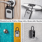 g8buynz g8buynz Key Lock Box Wall Mounted Portable Lock Box for House Key 5 Key Capacity Key Lock Box Wall Mounted Portable Lock Box for House Key 5 Key Capacity