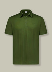 Men's Polo - 100% Merino Wool, Khaki Green by Merino 365 NZ